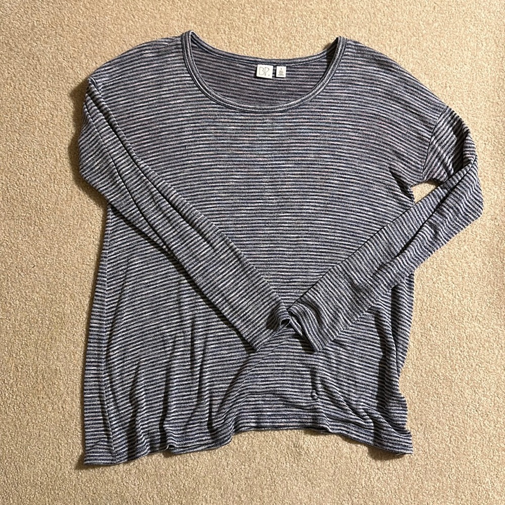 Super soft stripped oversized sweater